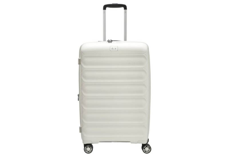D&N Koffer Travel Line 4700+ - 4-Rollen-Trolley M 68 cm erw. (cream white), 4 Rollen Rollen von D&N