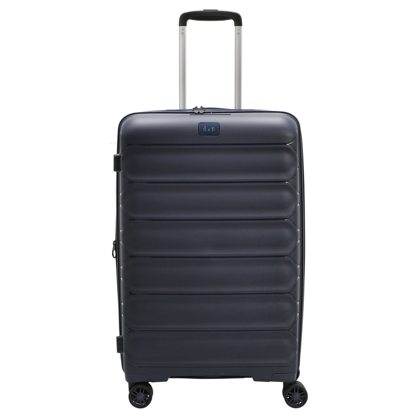 D&N Koffer Travel Line 4700+ - 4-Rollen-Trolley M 68 cm erw. (navy), 4 Rollen Rollen von D&N