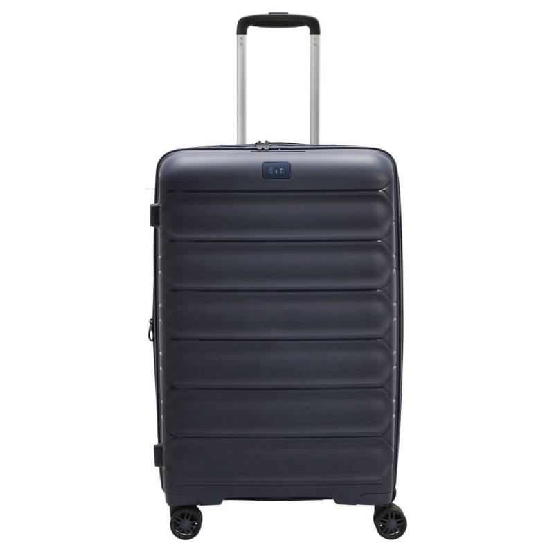 D&N Koffer Travel Line 4700+ - 4-Rollen-Trolley M 68 cm erw. (navy), 4 Rollen Rollen von D&N