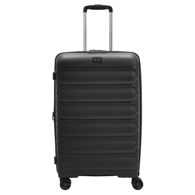 D&N Koffer Travel Line 4700+ - 4-Rollen-Trolley M 68 cm erw. (schwarz), 4 Rollen Rollen von D&N