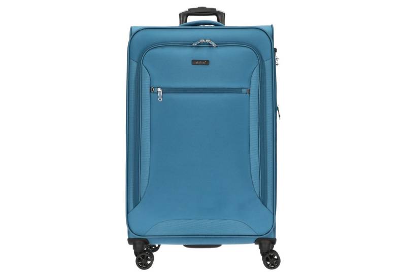 D&N Koffer Travel Line 6404 - 4-Rollen-Trolley L 78 cm (petrol), 4 Rollen Rollen von D&N