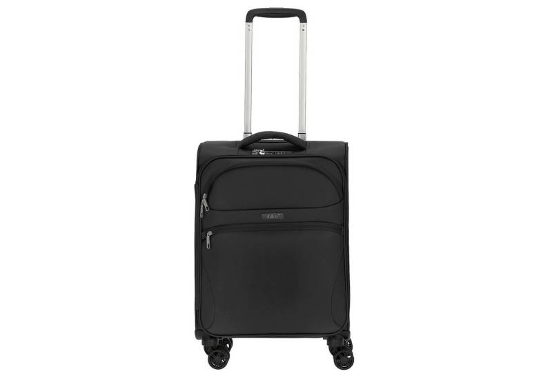 D&N Koffer Travel Line 9104 - 4-Rollen-Kabinentrolley S 55 cm (schwarz), 4 Rollen Rollen von D&N