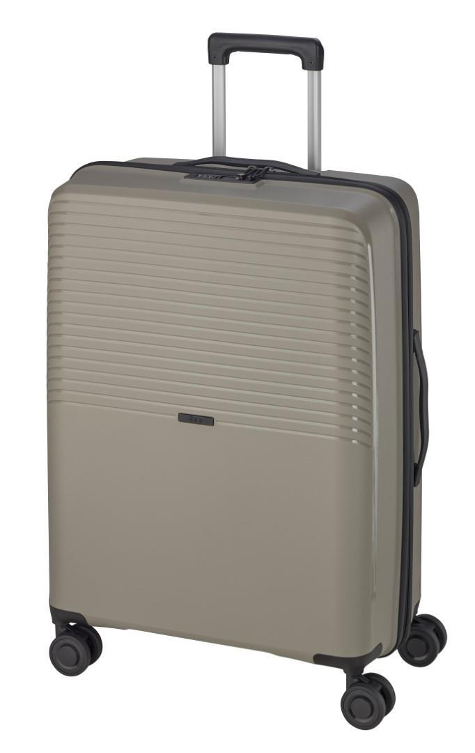 D&N - TRAVEL LINE 4000 4Rad-Schalentrolley Trolley S Taupe Stone - Gr. - S von D&N