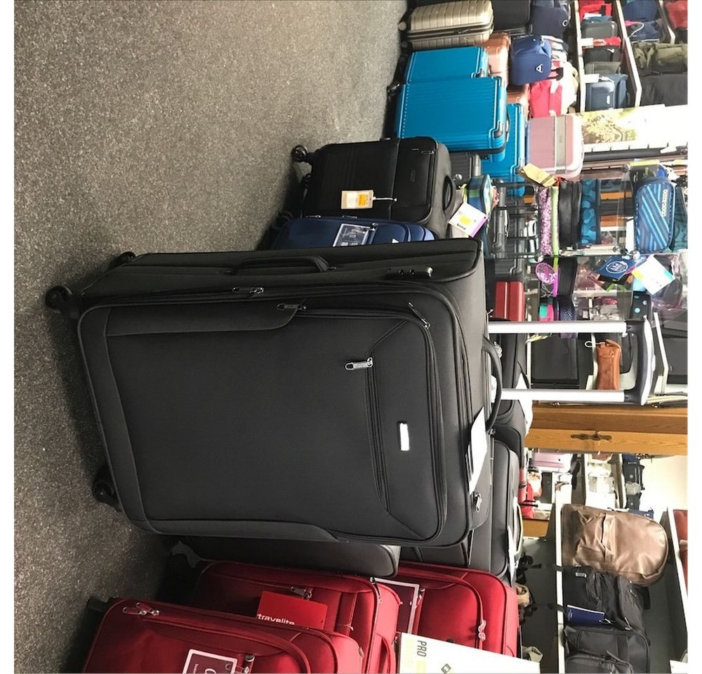 D&N Trolley XL Trolley schwarz 4-Rad Rollkoffer für Reisen von D&N