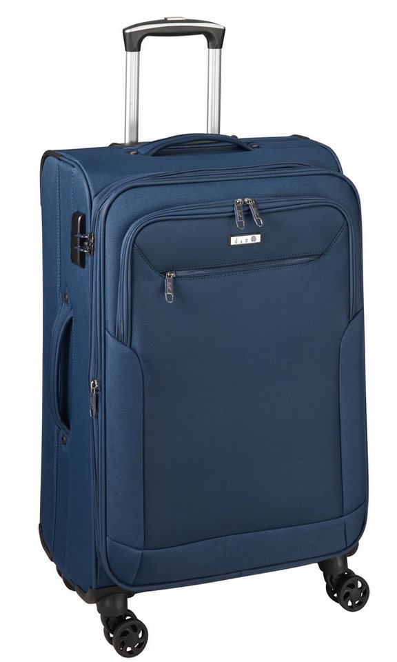 D&N Weichgepäck-Trolley 4 Rollen - 66cm - 2,8 kg - mit Dehnfalte 4 Farben von D&N