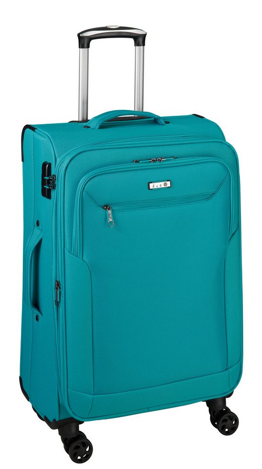 D&N Weichgepäck-Trolley 4 Rollen - 66cm - 2,8 kg - mit Dehnfalte 4 Farben von D&N