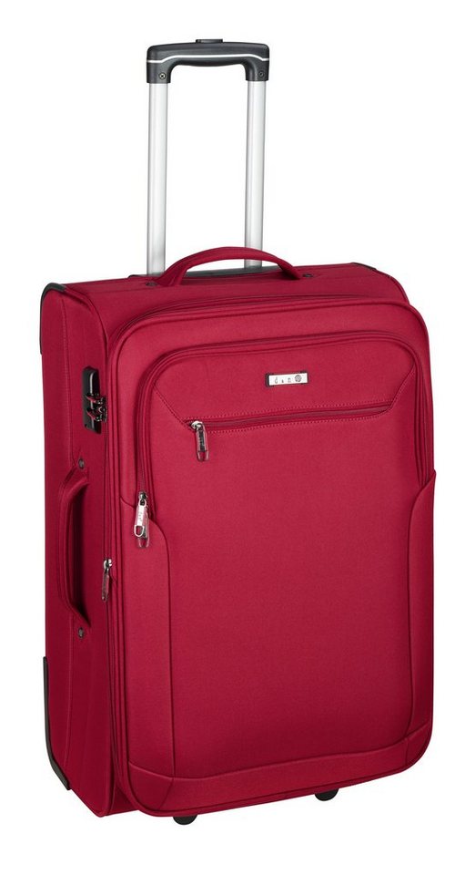 D&N Weichgepäck-Trolley 4 Rollen - 66cm - 2,8 kg - mit Dehnfalte 4 Farben von D&N
