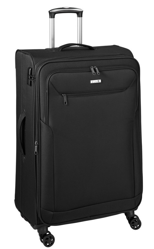 D&N Weichgepäck-Trolley 4 Rollen - 66cm - 2,8 kg - mit Dehnfalte 4 Farben von D&N