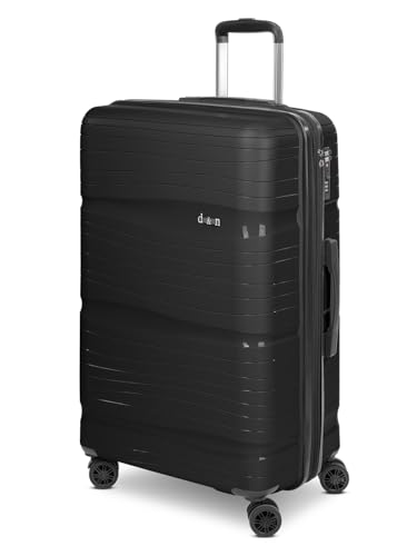 D & N großer Hartgepäck Check-in Koffer | XL Trolley 49 x 29 x 76 cm aus hochwertigem, robustem Polypropylen Material | für Damen und Herren | Erweiterbar & TSA-Schloss | TravelLine 4300-PLUS von D & N