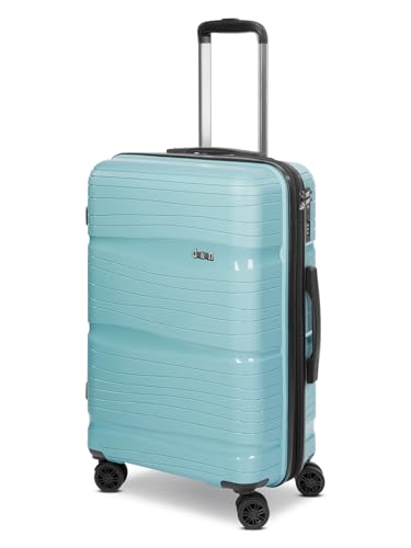D & N mittelgroßer Hartgepäck Check-in Koffer | Trolley 43 x 25 x 65 cm aus hochwertigem, robustem Polypropylen Material | für Damen und Herren | Erweiterbar & TSA-Schloss | TravelLine 4300-PLUS von D & N