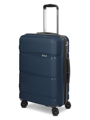 D & N mittelgroßer Hartgepäck Check-in Koffer | Trolley 43 x 25 x 65 cm aus hochwertigem, robustem Polypropylen Material | für Damen und Herren | Erweiterbar & TSA-Schloss | TravelLine 4300-PLUS von D & N