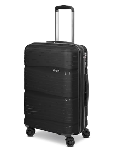 D & N mittelgroßer Hartgepäck Check-in Koffer | Trolley 43 x 25 x 65 cm aus hochwertigem, robustem Polypropylen Material | für Damen und Herren | Erweiterbar & TSA-Schloss | TravelLine 4300-PLUS von D & N