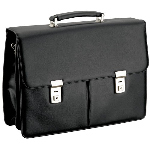 D&N Business Line Aktentasche, 42 cm, 20L, Schwarz von D & N