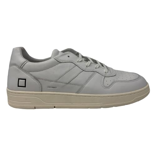 D.A.T.E. Court 2.0 Mono Sneakers für Herren, Weiß, Weiß, 40 EU von D.A.T.E.