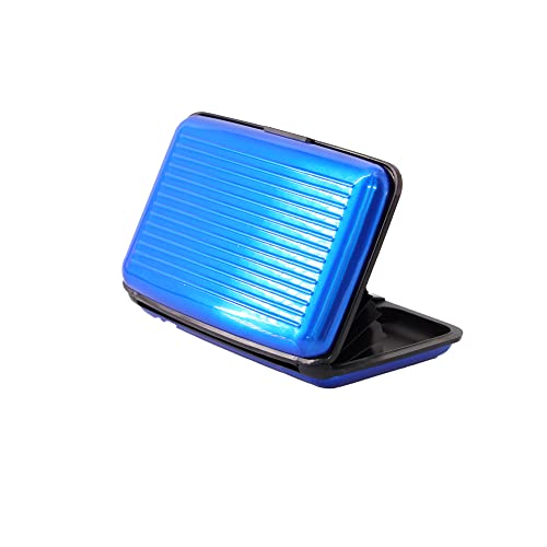D.A.Y. Republic RFID Blocking Kreditkartenetui Kartenschutz Aluminium Visitenkartenetui für Damen oder Herren Metall ID Organizer Brieftasche mit 6 Steckplätzen Kompakt und Bequem Reisebrieftasche von D.A.Y. Republic