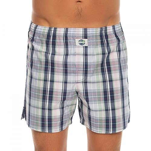 D.E.A.L International Boxershorts Blau kariert Größe XL von D.E.A.L International