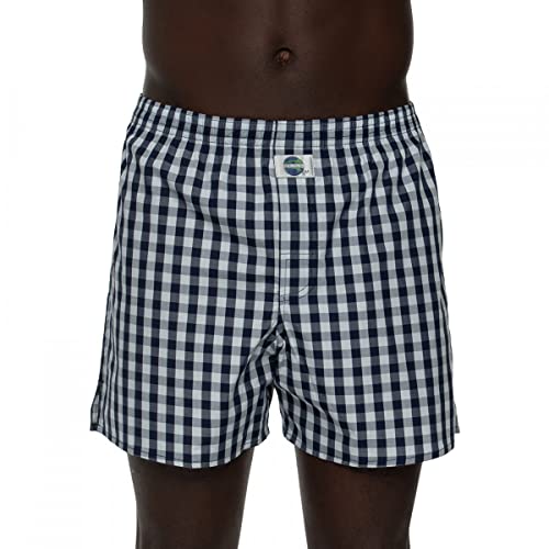 D.E.A.L International Boxershorts Blau kariert Größe XS von D.E.A.L International