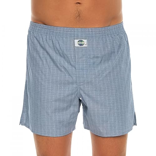 D.E.A.L International Boxershorts Blau kariert Größe XXL von D.E.A.L International