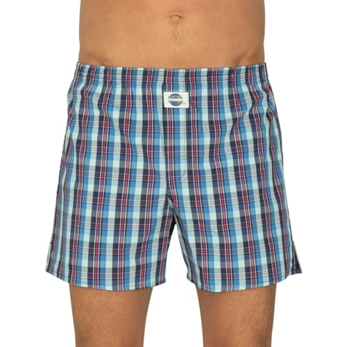 D.E.A.L International Boxershorts Blau & Rot Kariert Größe M von D.E.A.L International