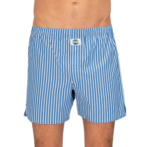 D.E.A.L International Boxershorts Blau & Weiß gestreift Größe XXL von D.E.A.L International