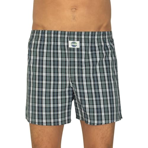 D.E.A.L International Boxershorts Grün & Blau kariert Größe XL von D.E.A.L International