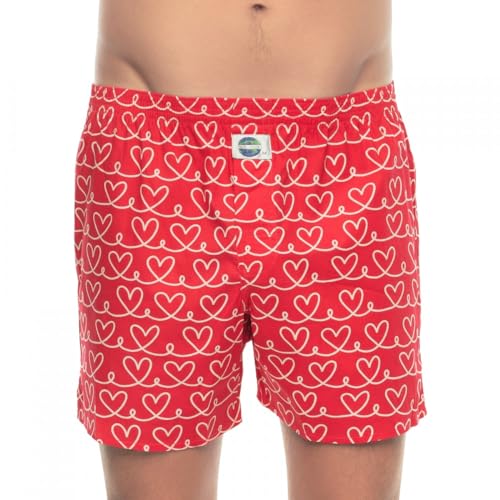 D.E.A.L International Boxershorts Rot mit All-Over Print Größe XL von D.E.A.L International