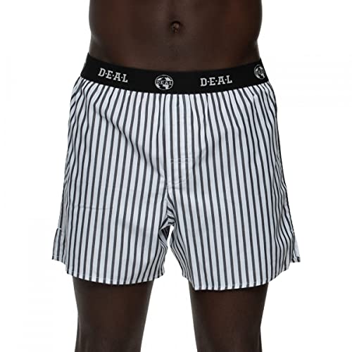 D.E.A.L International Boxershorts Weiß gestreift Größe XS von D.E.A.L International