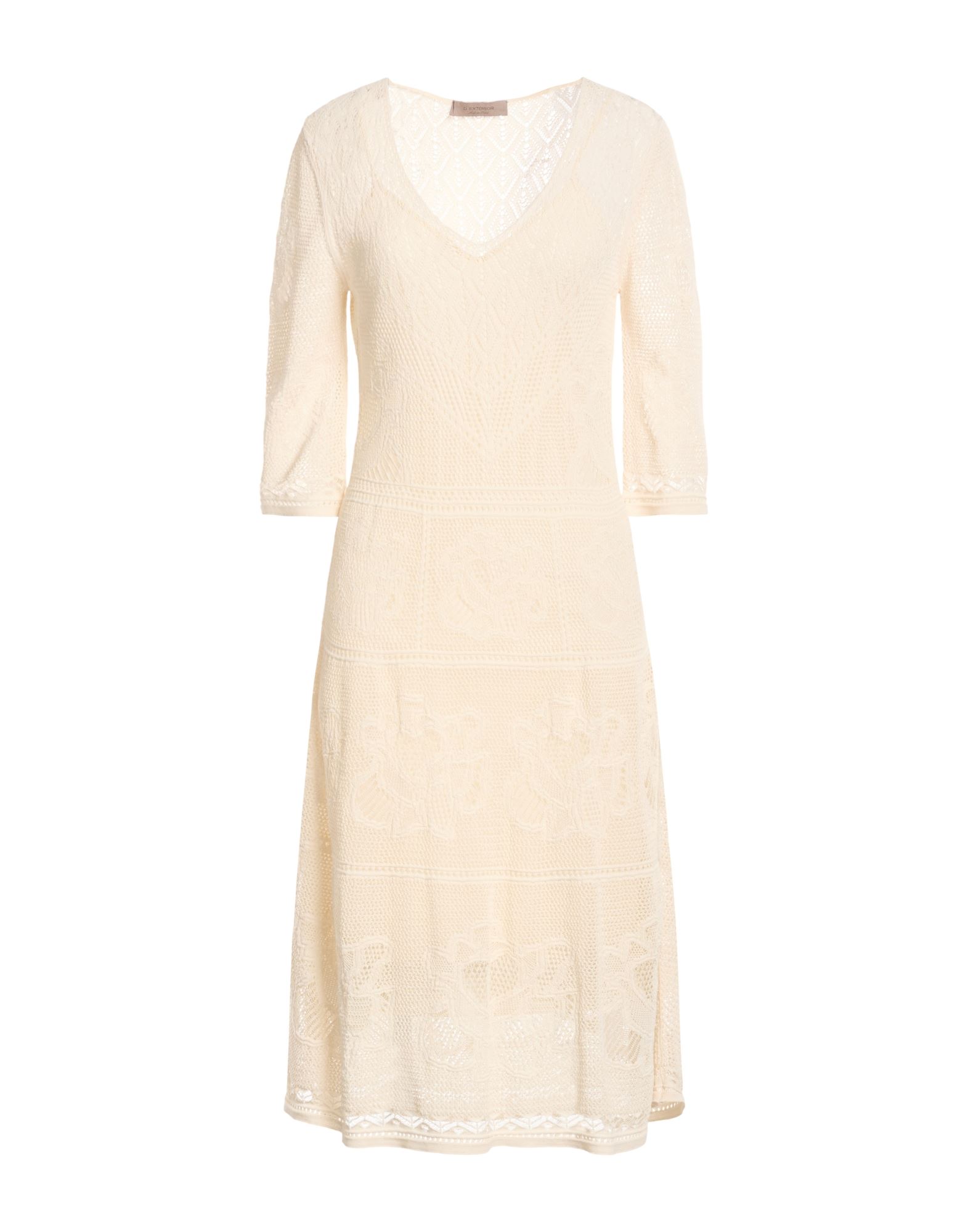 D.EXTERIOR Midi-kleid Damen Schwarz von D.EXTERIOR