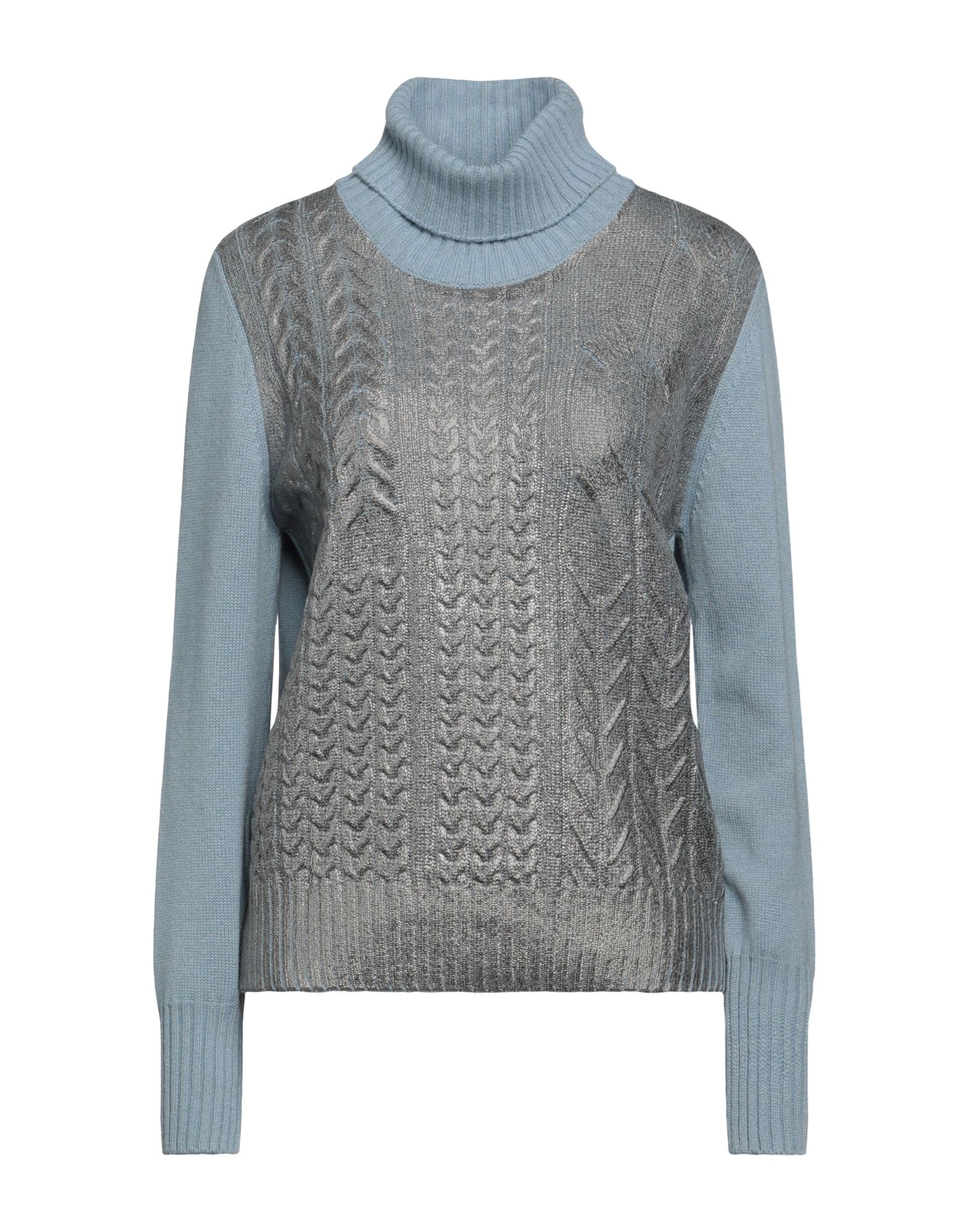 D.EXTERIOR Rollkragenpullover Damen Hellblau von D.EXTERIOR