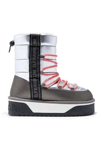 D.Franklin Australische Winterstiefel für Damen mit Fellfutter - Nordic V.2 Bomb, Metallic, 38 EU von D.Franklin