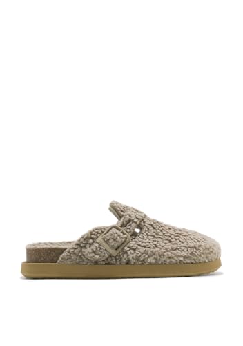 D.Franklin Damen Clog mit Fellfutter Vibe Clog - Bequeme flache Sport-Sandalen für den Sommer - Größe (39) - Modell vibe clog von D.Franklin