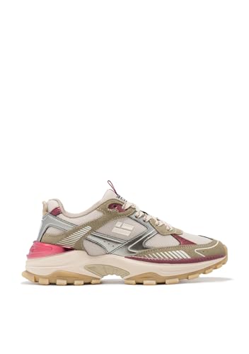 D.Franklin Damen Sportschuhe 347 Track Flame Arena/Silber - Damen Halbschuhe - Freizeitmode - Größe (39) - Modell 347 von D.Franklin