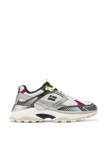 D.Franklin Damen Sportschuhe 347 Track Flame Silber/Schwarz - Damen Halbschuhe - Freizeitmode - Größe (41) - Modell 347 von D.Franklin