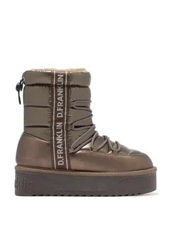 D.Franklin Damen Stiefel Gepolstert Mittelhoch Nordic V2 Bomb Bronze - Damenstiefel - Freizeitmode - Größe (38) - Modell bomb von D.Franklin