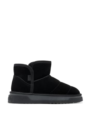 D.Franklin Damen Stiefel aus Wildleder mit schwarzem Atlas-Innenfutter. - Damenstiefel - Freizeitmode - Größe (41) - Modell bomb von D.Franklin