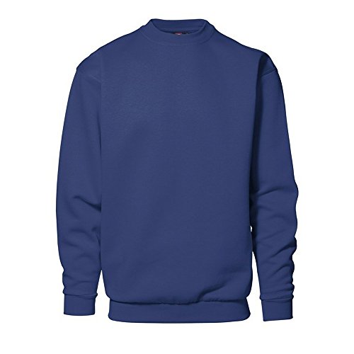 Klassisches Herren Sweatshirt von ID (XL, Königsblau) von D.I.D