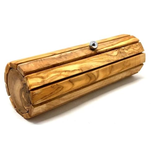 D.O.M. Brillenetui aus Olivenholz- wahlweise ohne/mit Gravur (Brillenetui mit Gravur) von D.O.M. Die Olivenholz Manufaktur