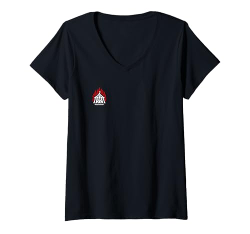 Damen Burn The Circus 2 Offizielles Logo T-Shirt mit V-Ausschnitt Damen Burn The Circus 2 Offizielles Logo T-Shirt mit V-Ausschnitt von D1C3