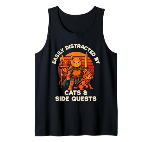 Cat Side Quest Funny Cats Tabletop Gamer Nerd Herren Damen Kinder Tank Top Cat Side Quest Funny Cats Tabletop Gamer Nerd Herren Damen Kinder Tank Top von D20 Dice Tabletop Gamer Store
