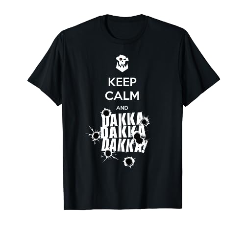 Keep Calm and Dakka Ork Miniatur-Tischdecke Wargaming. T-Shirt von D20 Tees