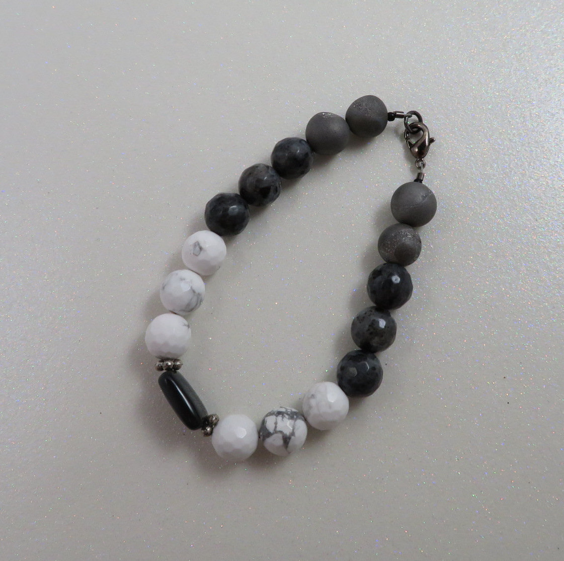 Onyx Schwarz Und Weiß Mala Armband Onyx Schwarz Und Weiß Mala Armband von D3CreationsByStacey