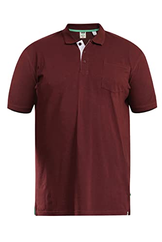 D555 Kingsize Grant Polo, kastanienbraun, XXL Große Größen von D555