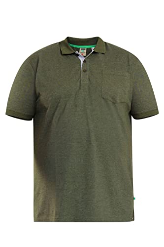 D555 Kingsize Grant Polo Khaki Marl Khaki 7XL, grün, 7XL von D555