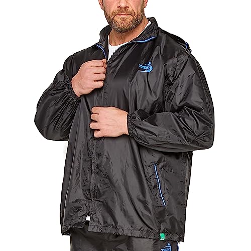 D555 Regenjacke, große Größe, Herren Gr. 8X-Large, Schwarz von D555