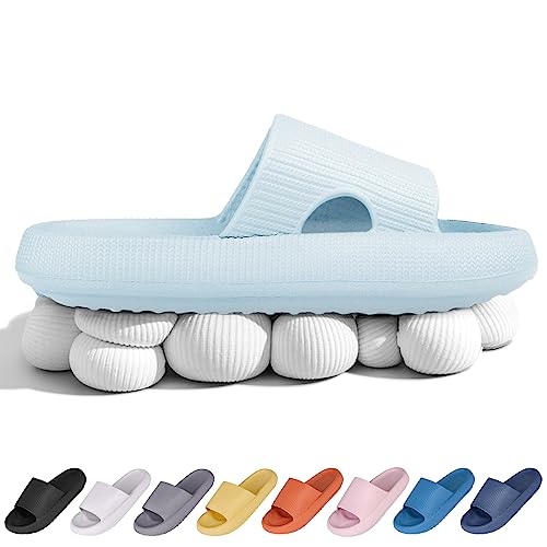 DAAMM Cozy Slides, Cosyslides Wolkenslipper Original, Dicke Sohle Super Weich Rutschfeste Schnell Trocknende Hausschuhe Im Offenen Zehenbereich von DAAMM