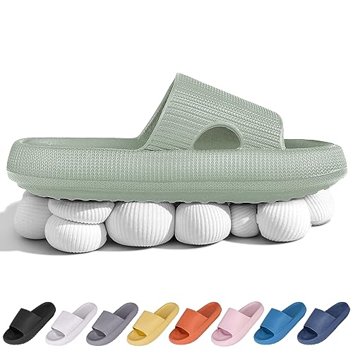 DAAMM Cozy Slides, Cosyslides Wolkenslipper Original, Dicke Sohle Super Weich Rutschfeste Schnell Trocknende Hausschuhe Im Offenen Zehenbereich von DAAMM