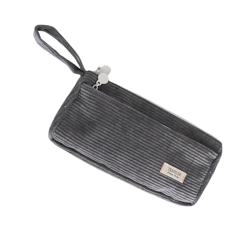 DABAIXIONG Cord Bleistift Hülle Zwei Große Fachmarke Mehrzweckstift Hülle Tasche Make Up Aufbewahrung Für Mädchen Frauen Box von DABAIXIONG