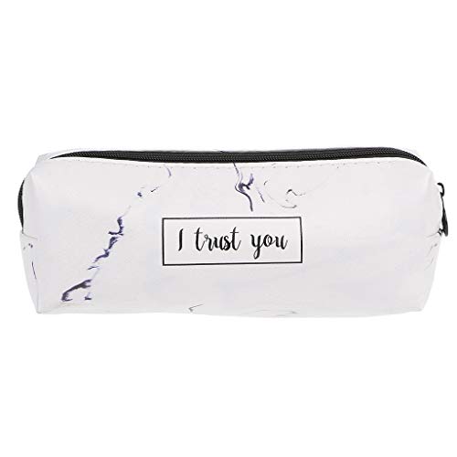 DABAIXIONG Großkapazität Leder Stiftbeutel Kosmetischer Organizer Pocket Desk Organizer Für Gehäuse Office Reisebereich Bleistiftkoffer Für Mädchen Binder von DABAIXIONG