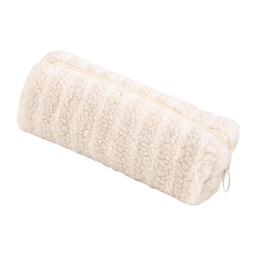 DABAIXIONG Großkapazität Plush Striped Stift Hülle Cordbeutel Reißverschluss Tasche Großes Fach Für Mädchen STIFAL STUDION Elegantes Schreiben Accessoire von DABAIXIONG