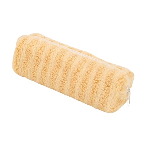DABAIXIONG Großkapazität Plush Striped Stift Hülle Cordbeutel Reißverschluss Tasche Großes Fach Für Mädchen STIFAL STUDION Elegantes Schreiben Accessoire von DABAIXIONG